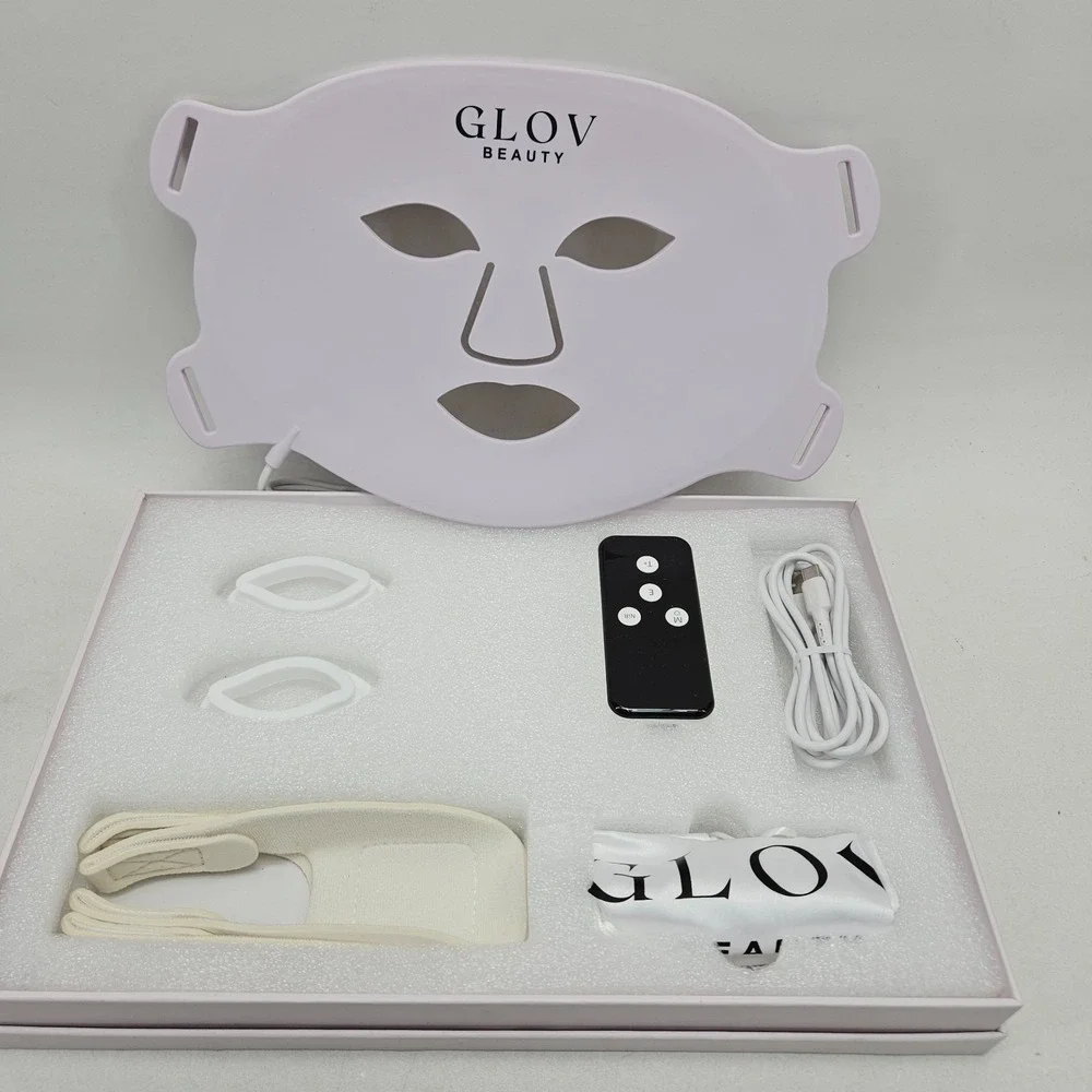 Glov Beauty Anti-Aging LED Face Mask Red Light Therapy for Wrinkles & Fine Lines